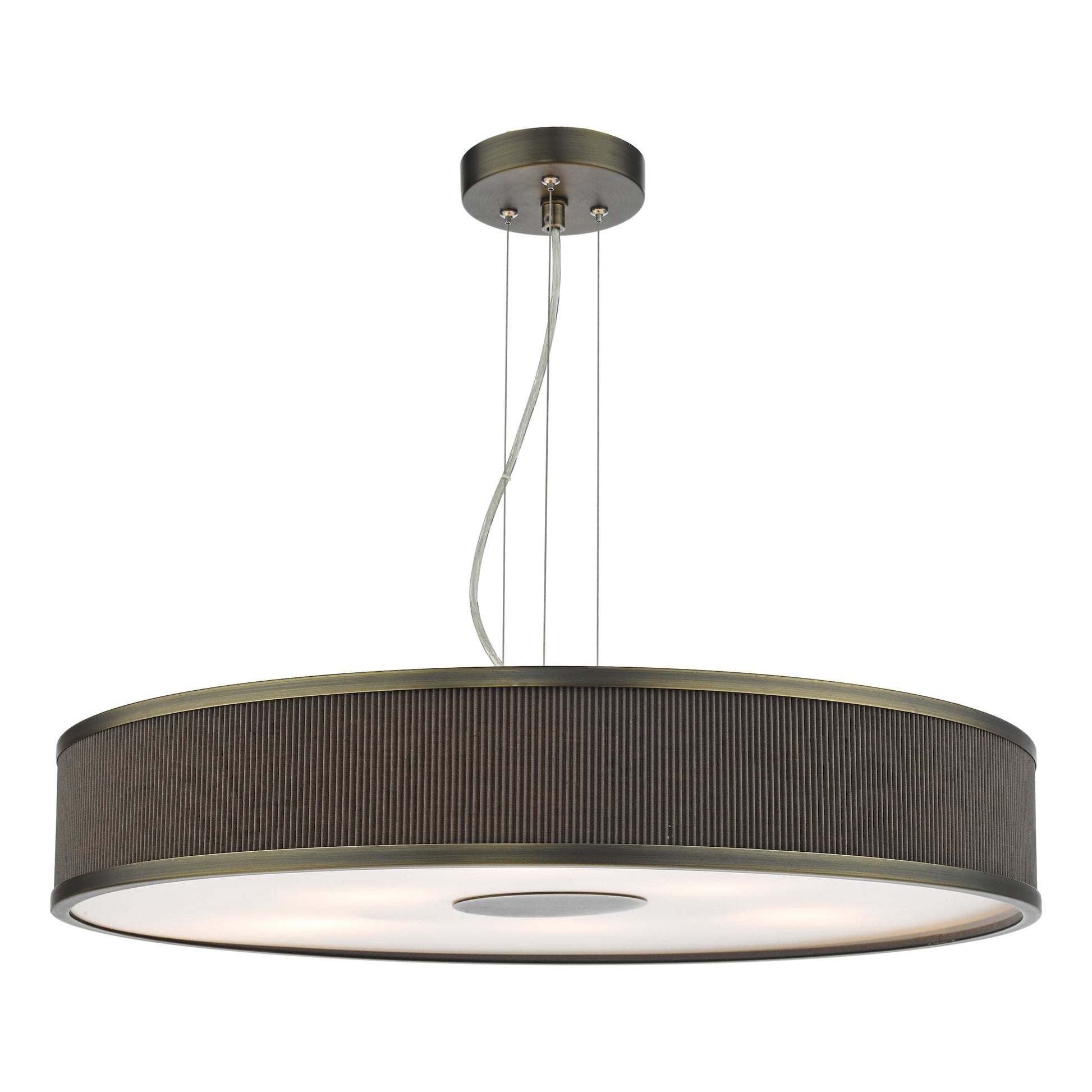 dar lighting Alvaro 6 Light Single Pendant Antique Bronze Mushroom ALV1739