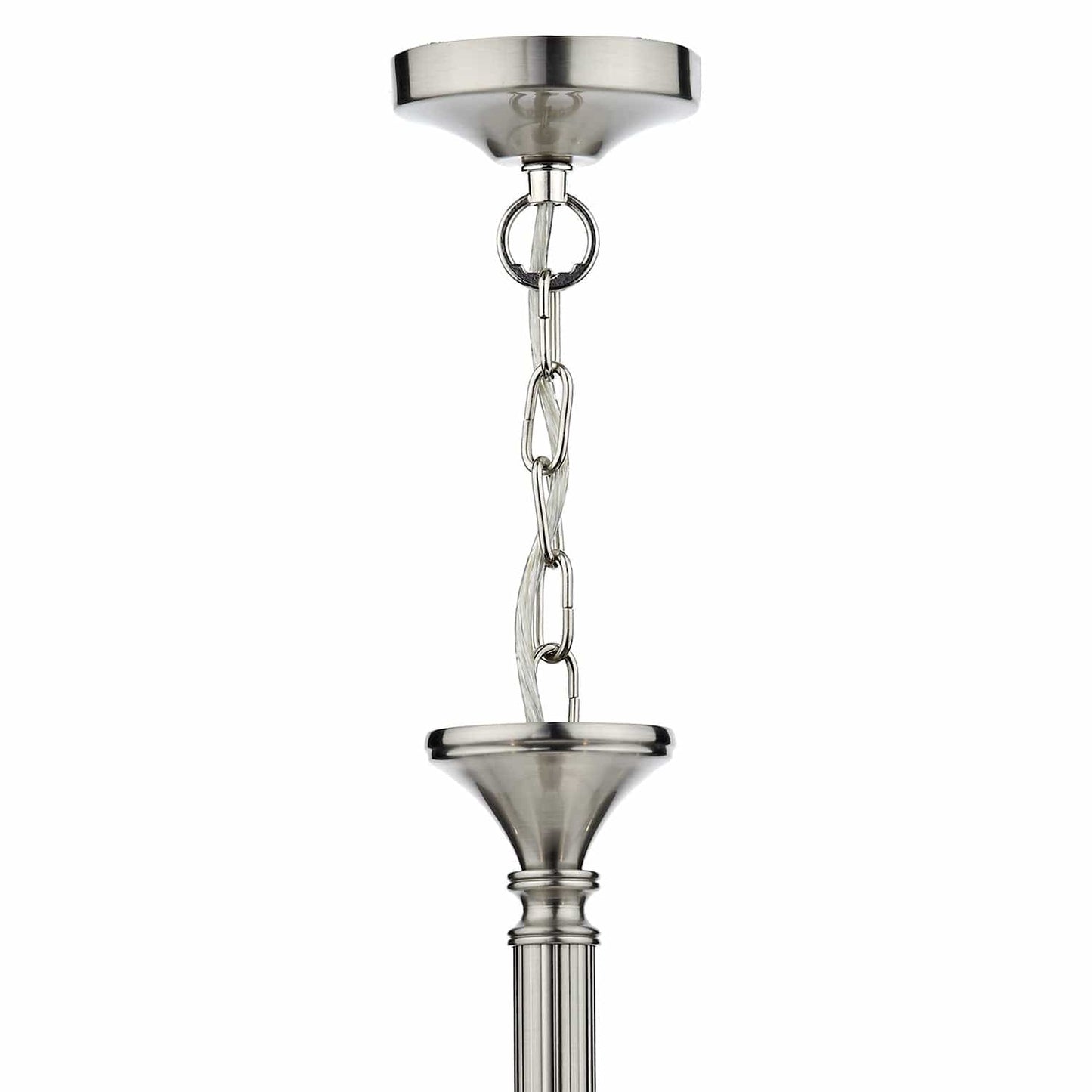 dar lighting Ambassador 5 Light Dual Mount Pendant Satin Chrome AMB0546