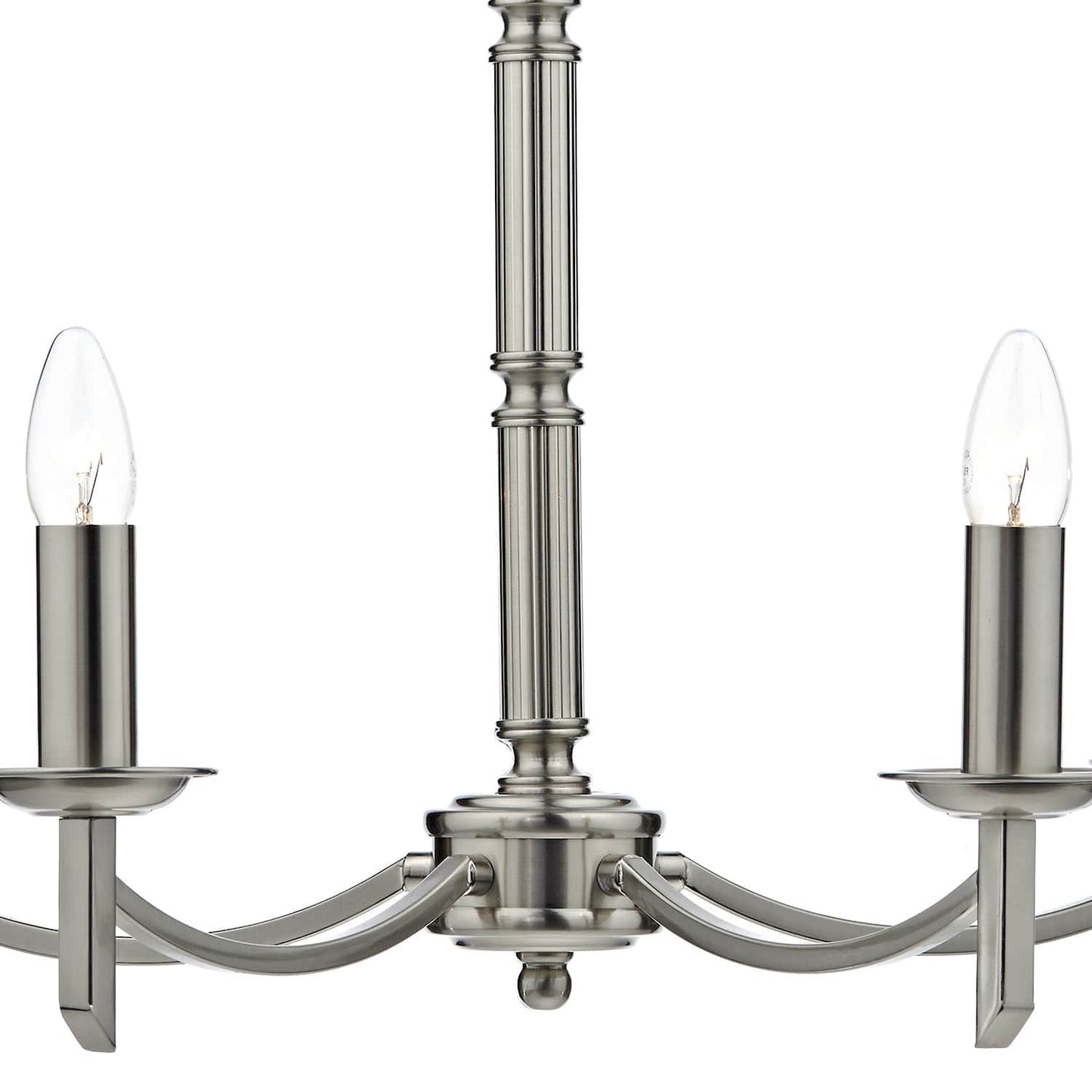 dar lighting Ambassador 5 Light Dual Mount Pendant Satin Chrome AMB0546