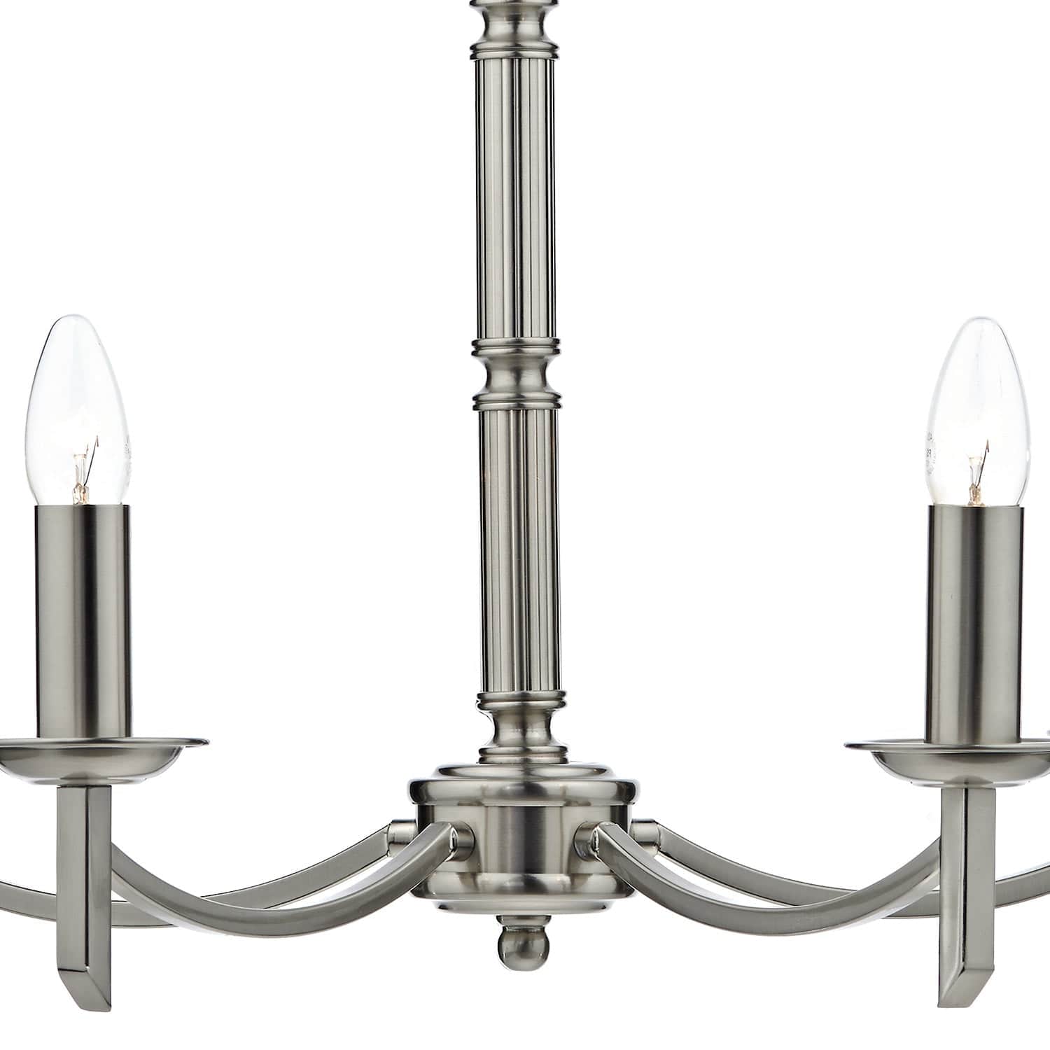 dar lighting Ambassador 5 Light Dual Mount Pendant Satin Chrome AMB0546