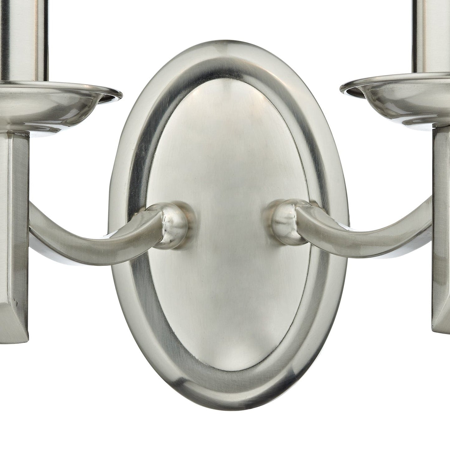 dar lighting Ambassador Double Wall Bracket Satin Chrome AMB0946