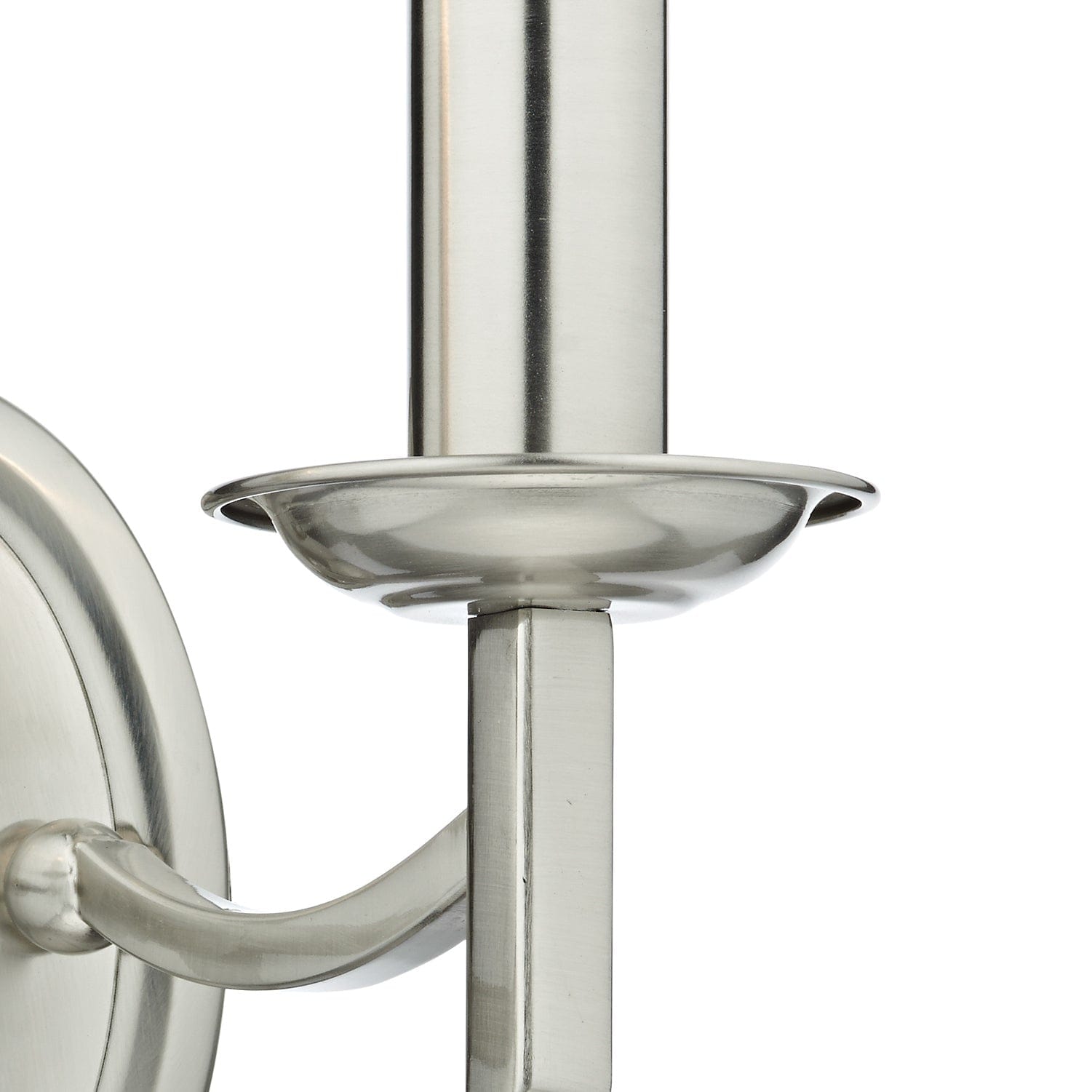 dar lighting Ambassador Double Wall Bracket Satin Chrome AMB0946