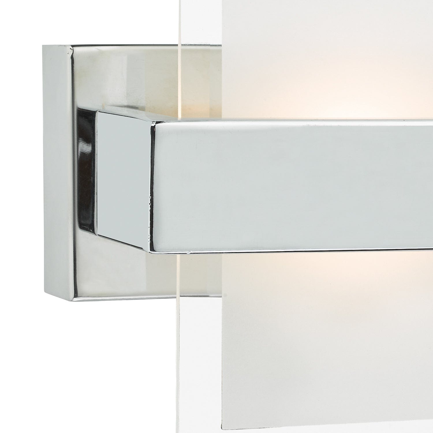 dar lighting Apt LED Wall Light Polished Chrome & Glass APT0750