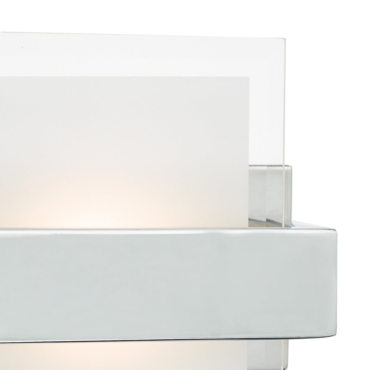 dar lighting Apt LED Wall Light Polished Chrome & Glass APT0750