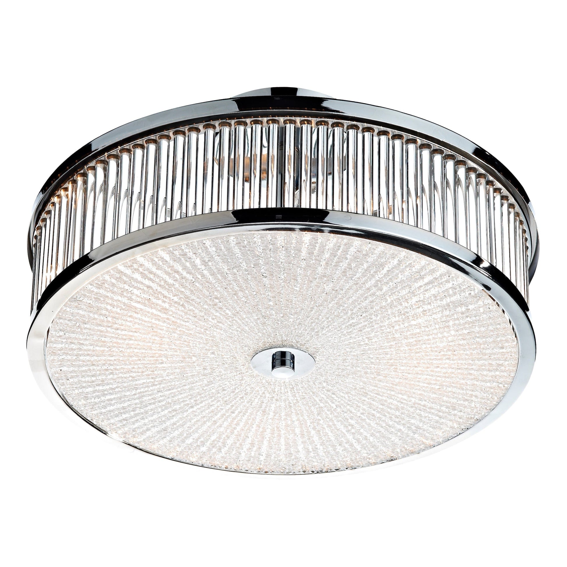 dar lighting Aramis 3 Light Glass Flush ARA5250