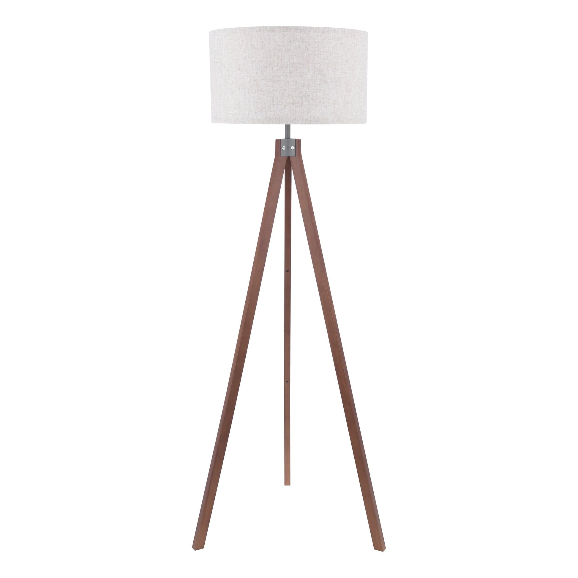 dar lighting Armitage Tripod Floor Lamp Dark Wood With Shade ARM4947