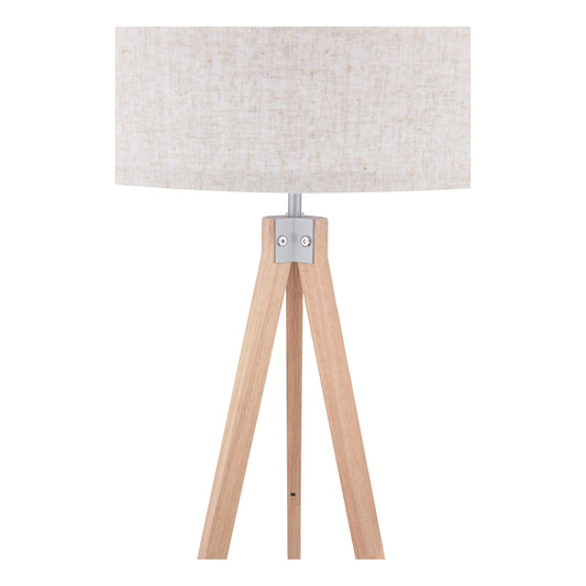 dar lighting Armitage Tripod Floor Lamp Light Wood With Shade ARM4943