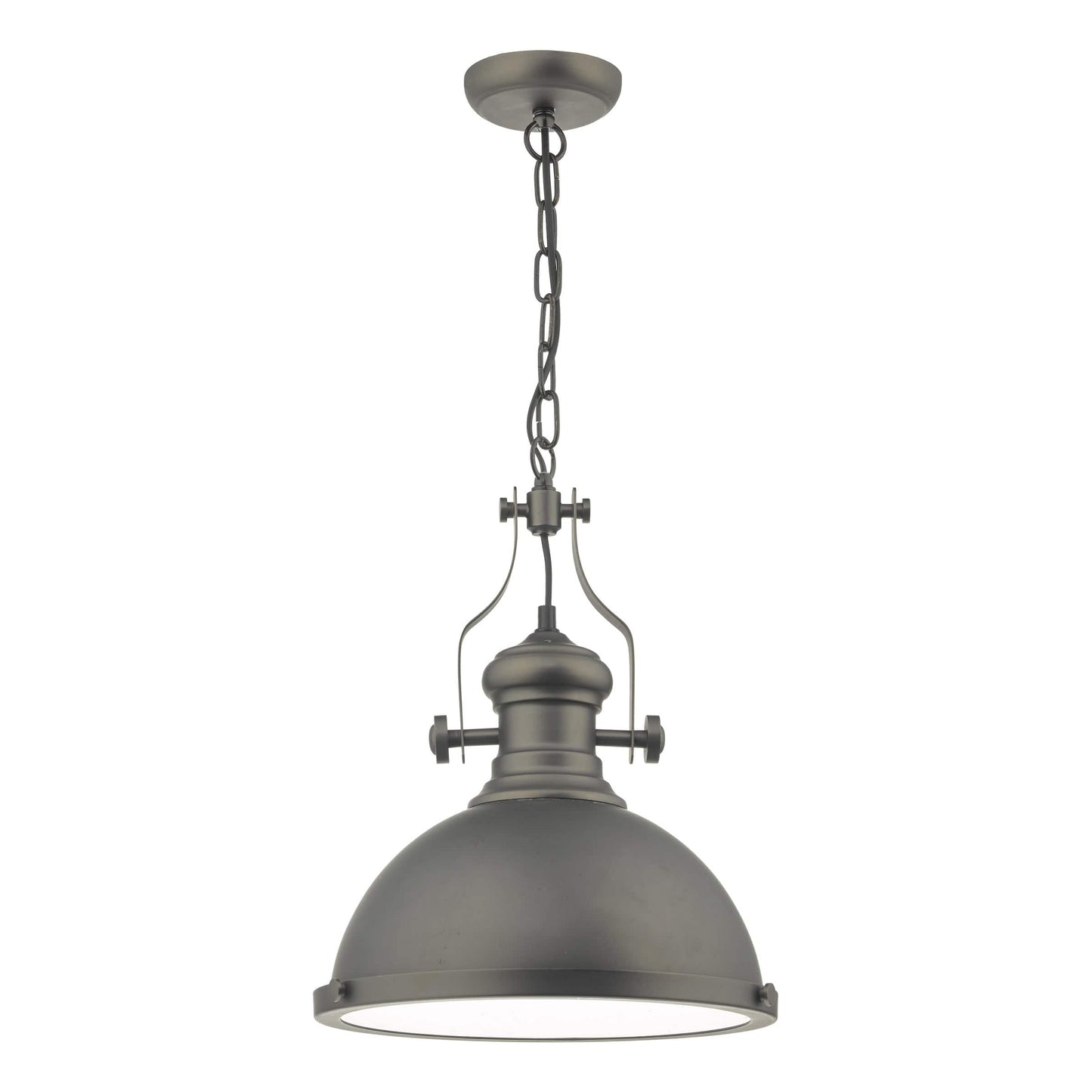 dar lighting Arona Pendant Antique Pewter & Glass ARO0167