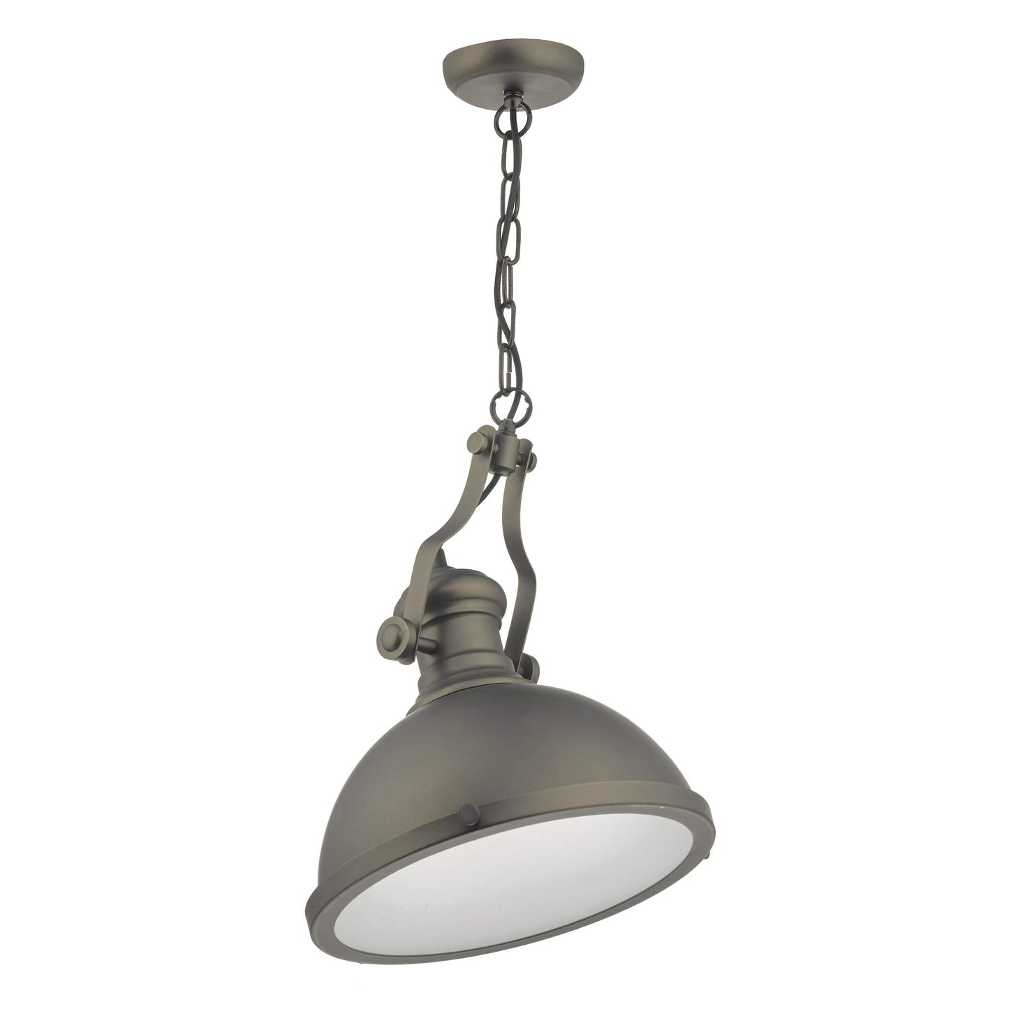 dar lighting Arona Pendant Antique Pewter & Glass ARO0167