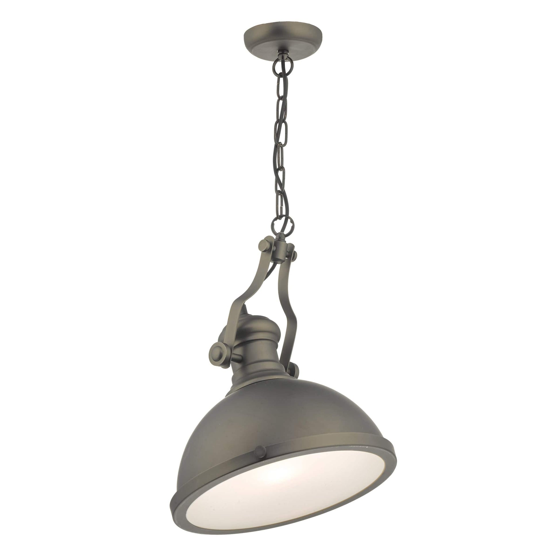 dar lighting Arona Pendant Antique Pewter & Glass ARO0167