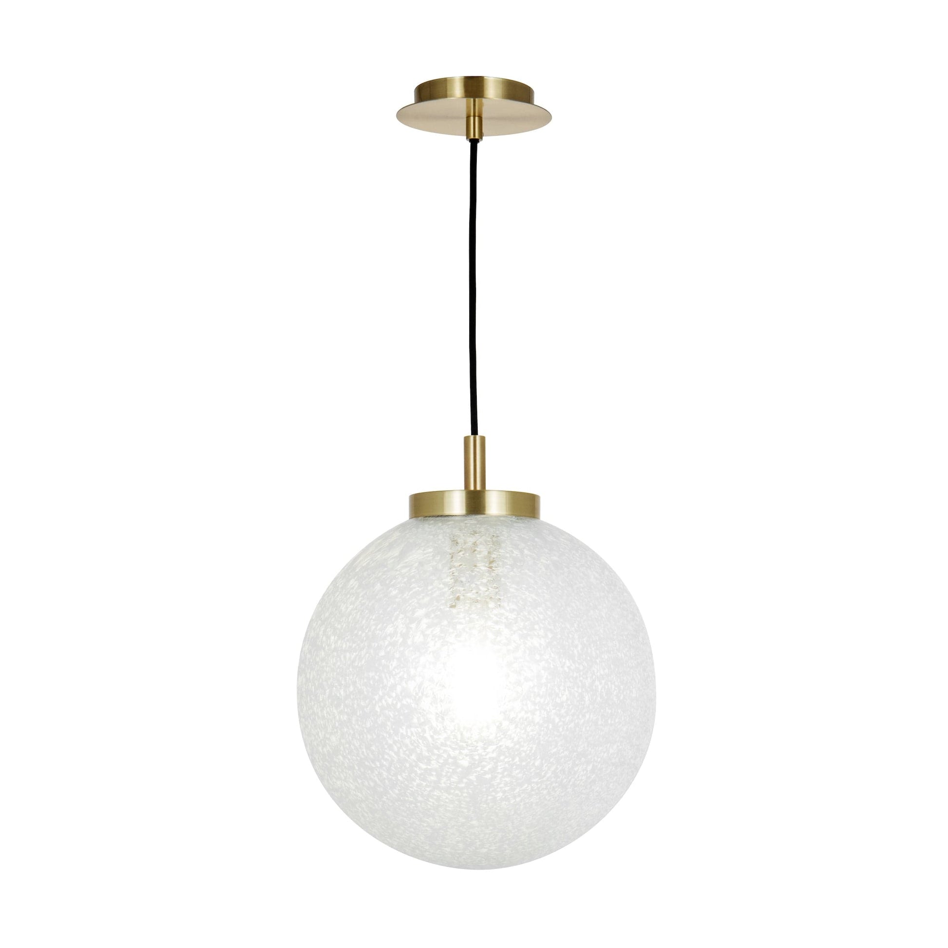 dar lighting Avari 1 Light Pendant Satin Brass And Clear Frosted Glass AVA0141