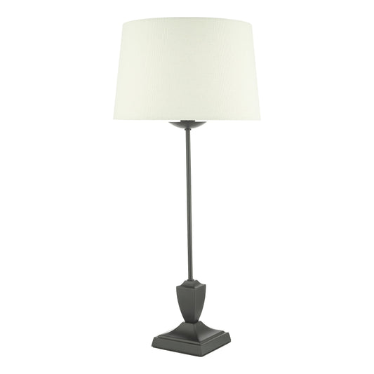 dar lighting Bessa Table Lamp Satin Black Base Only BES4122