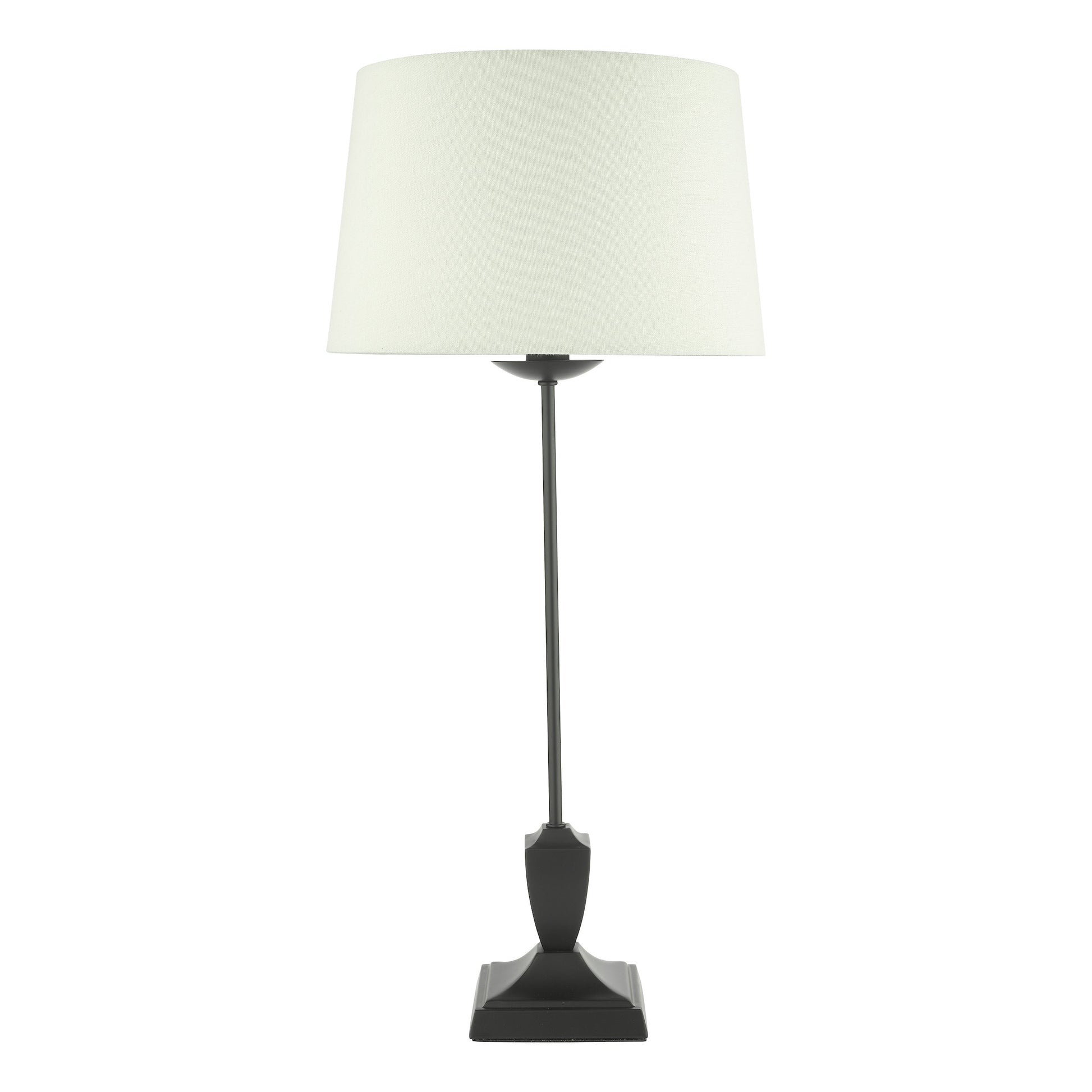 dar lighting Bessa Table Lamp Satin Black Base Only BES4122