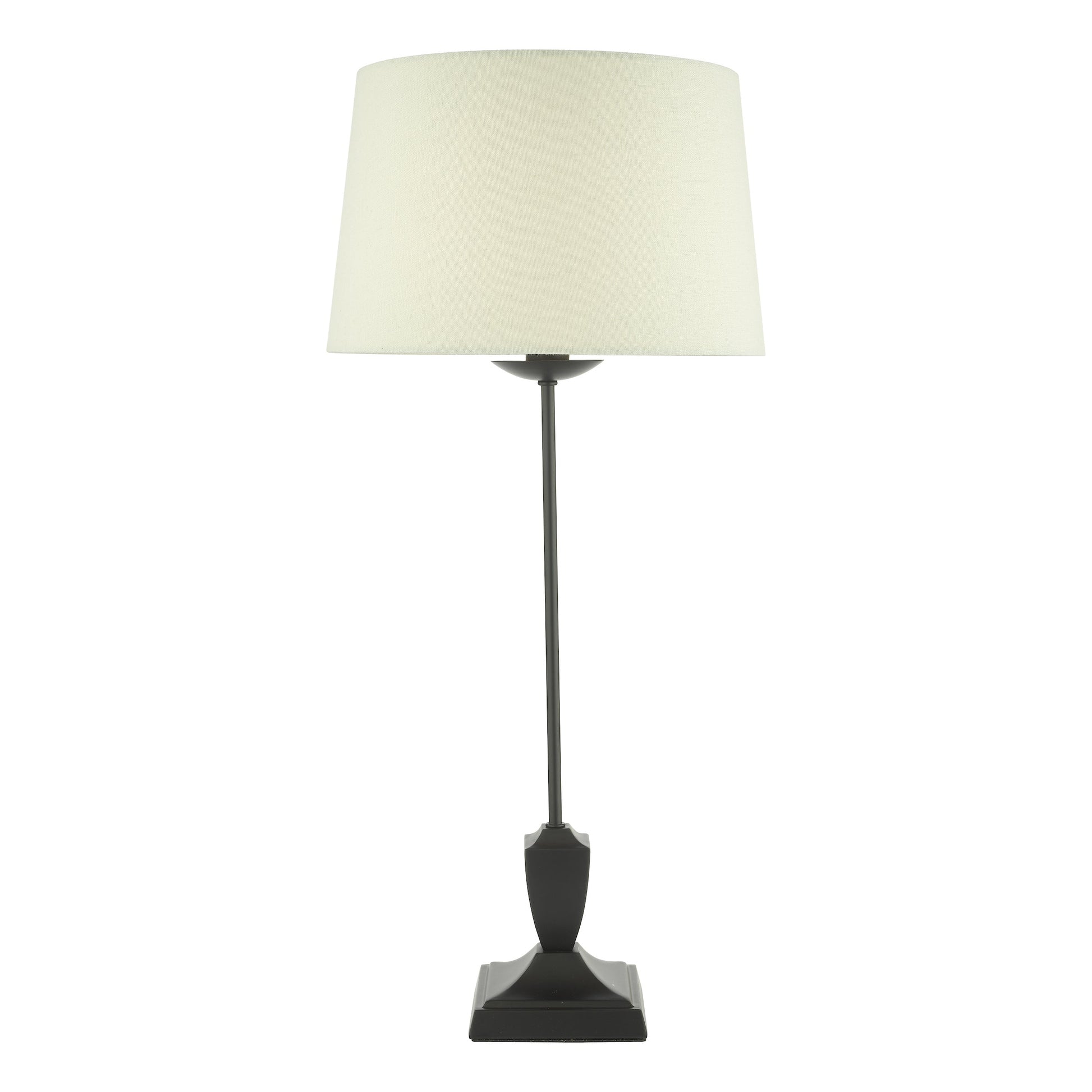dar lighting Bessa Table Lamp Satin Black Base Only BES4122