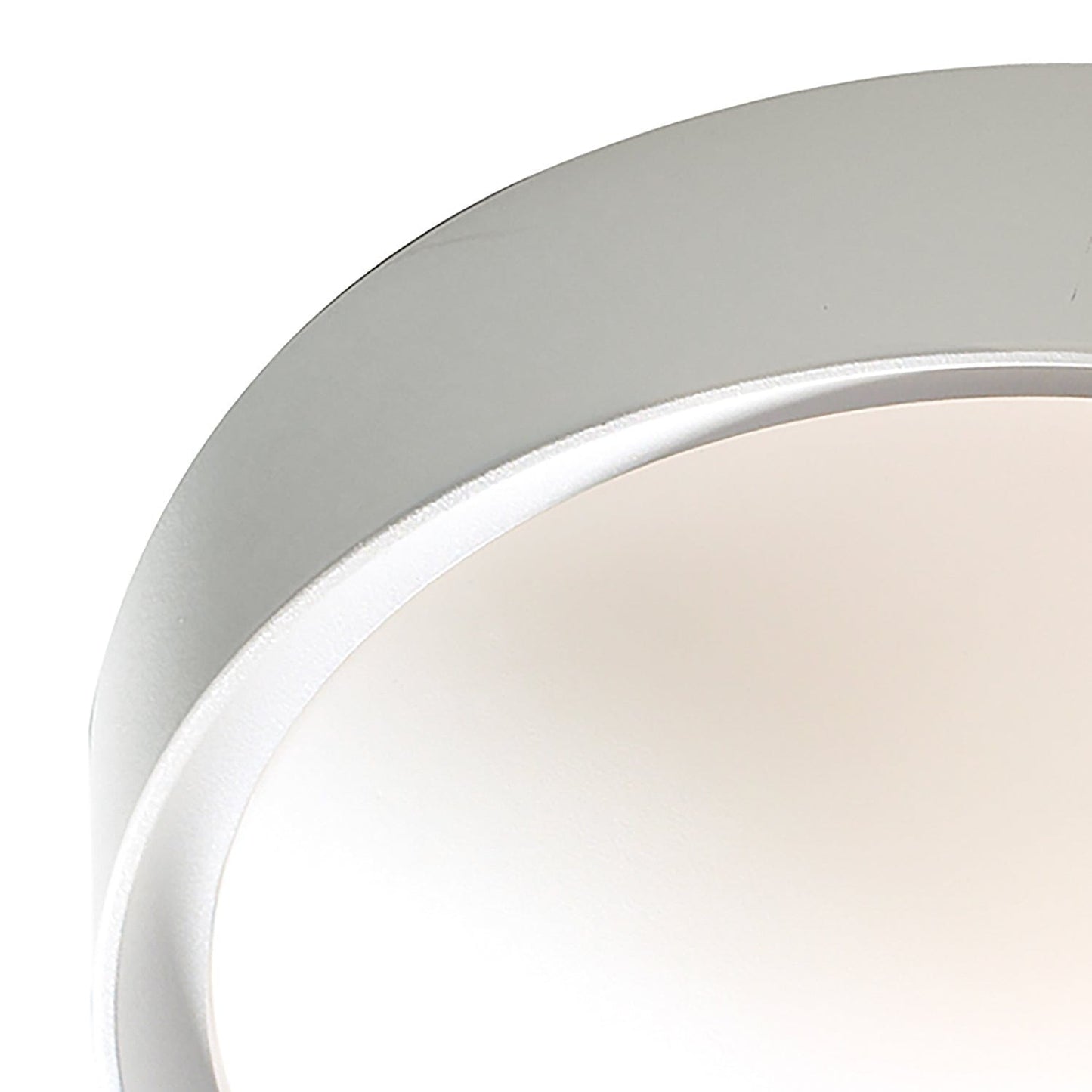 dar lighting Beta Bathroom Flush White Acrylic & Opal Glass IP44 BET52