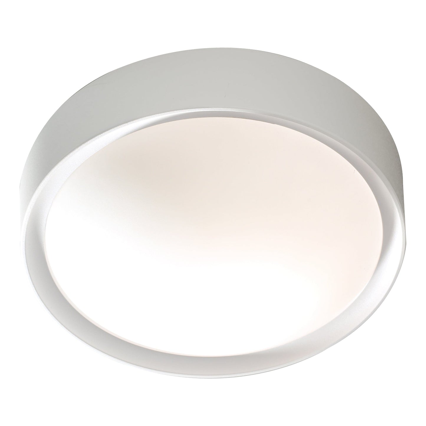 dar lighting Beta Bathroom Flush White Acrylic & Opal Glass IP44 BET52