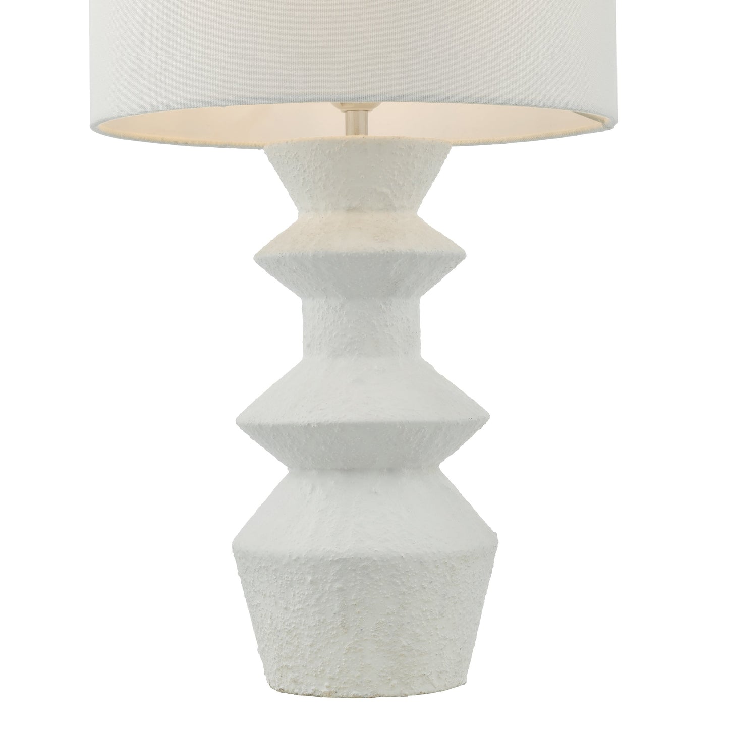 dar lighting Bidelia Table Lamp Matt White With Shade BID422