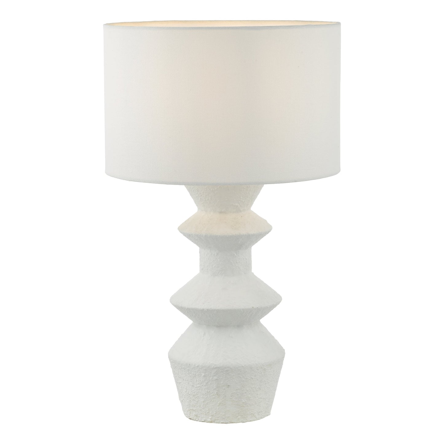 dar lighting Bidelia Table Lamp Matt White With Shade BID422