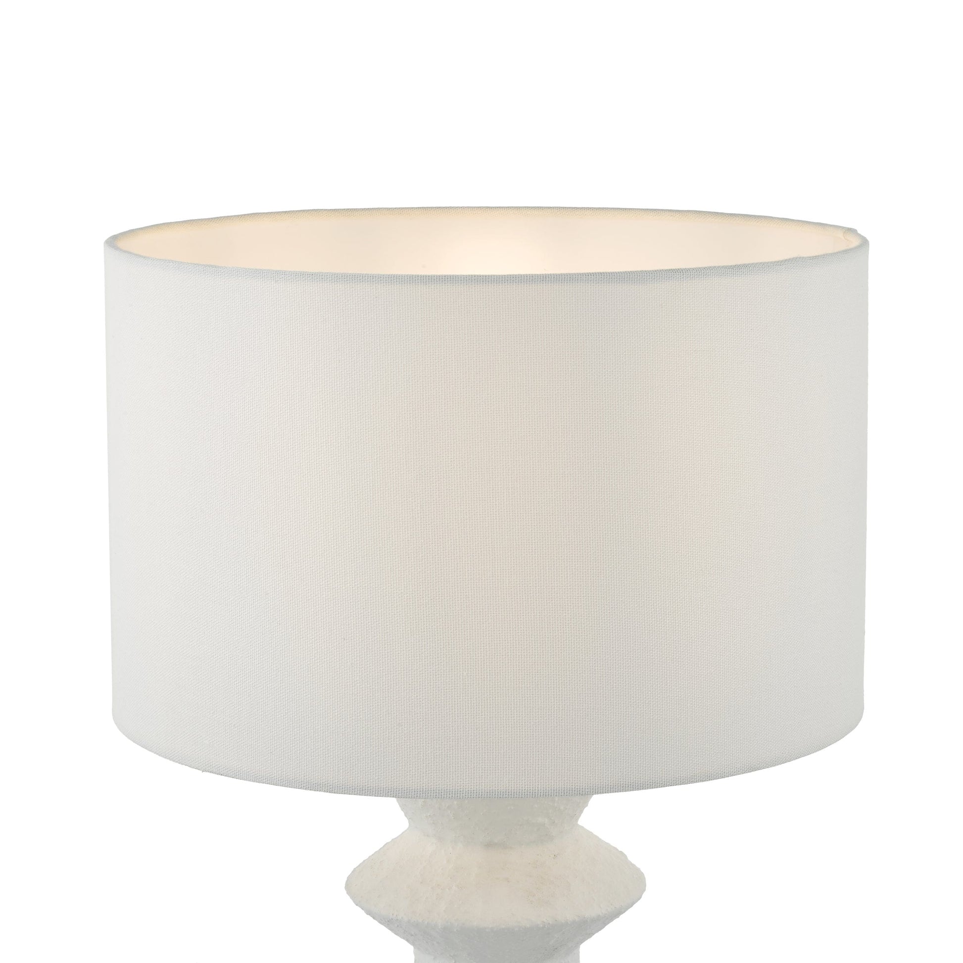 dar lighting Bidelia Table Lamp Matt White With Shade BID422