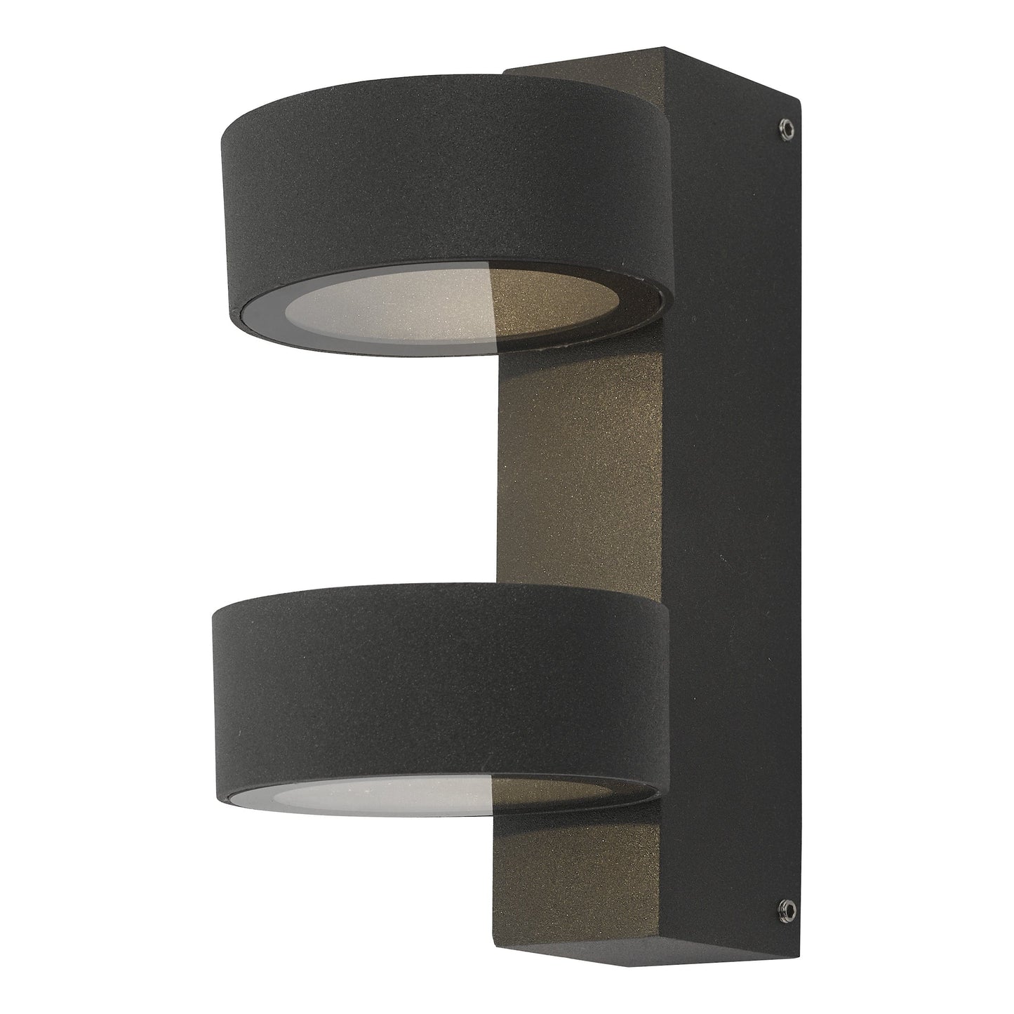 dar lighting Bohdan Outdoor 2 Light Wall Light Matt Grey IP65 LED BOH0939