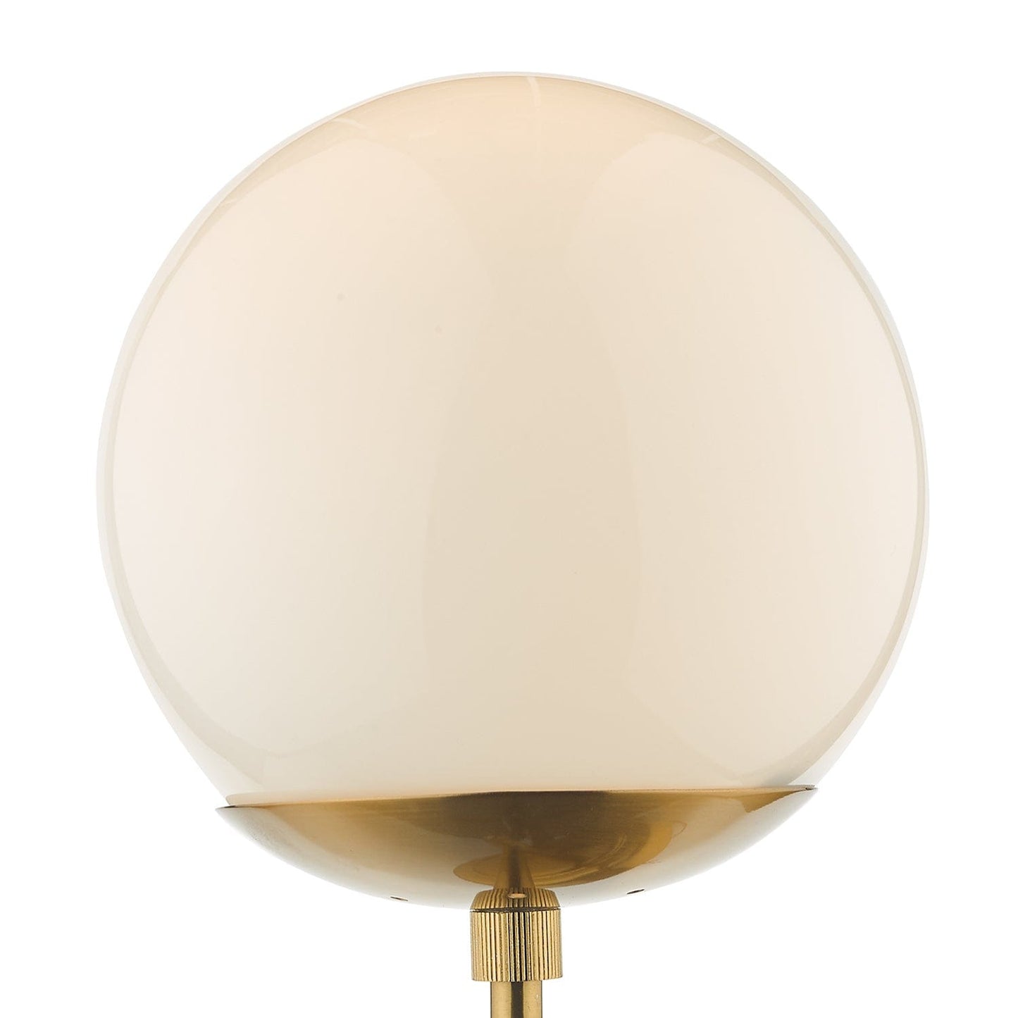 dar lighting Bombazine Wall Light Natural Brass Opal Glass BOM0735