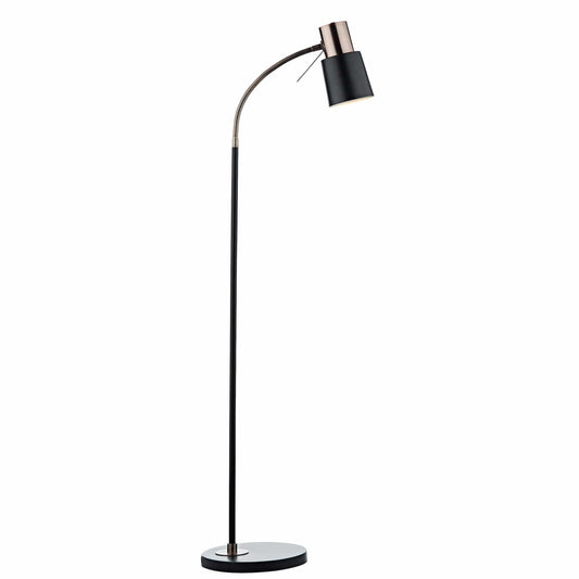 dar lighting Bond Task Floor Lamp Black Copper BON4954