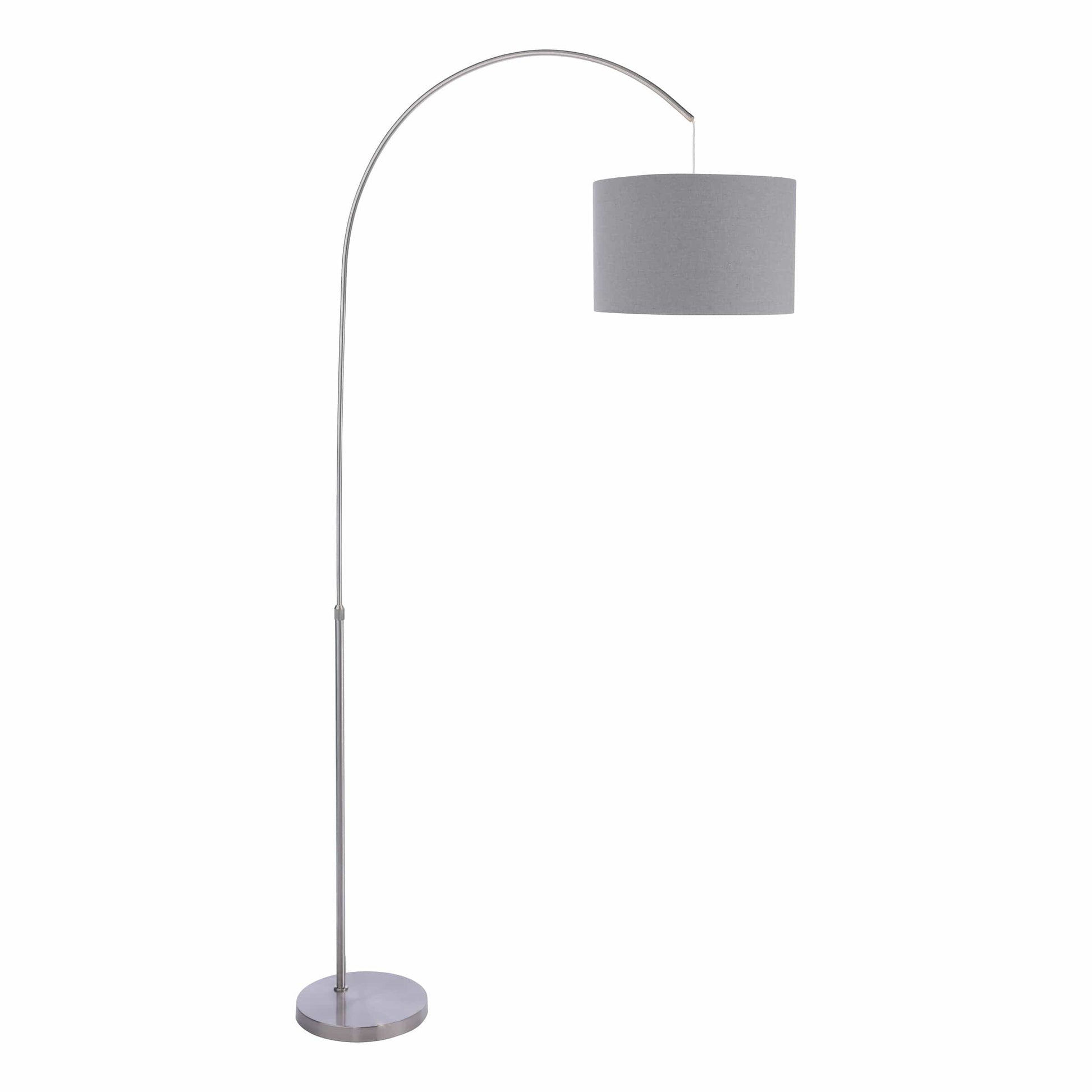 dar lighting Bow Floor Lamp Satin Nickel Base Only BOW4946