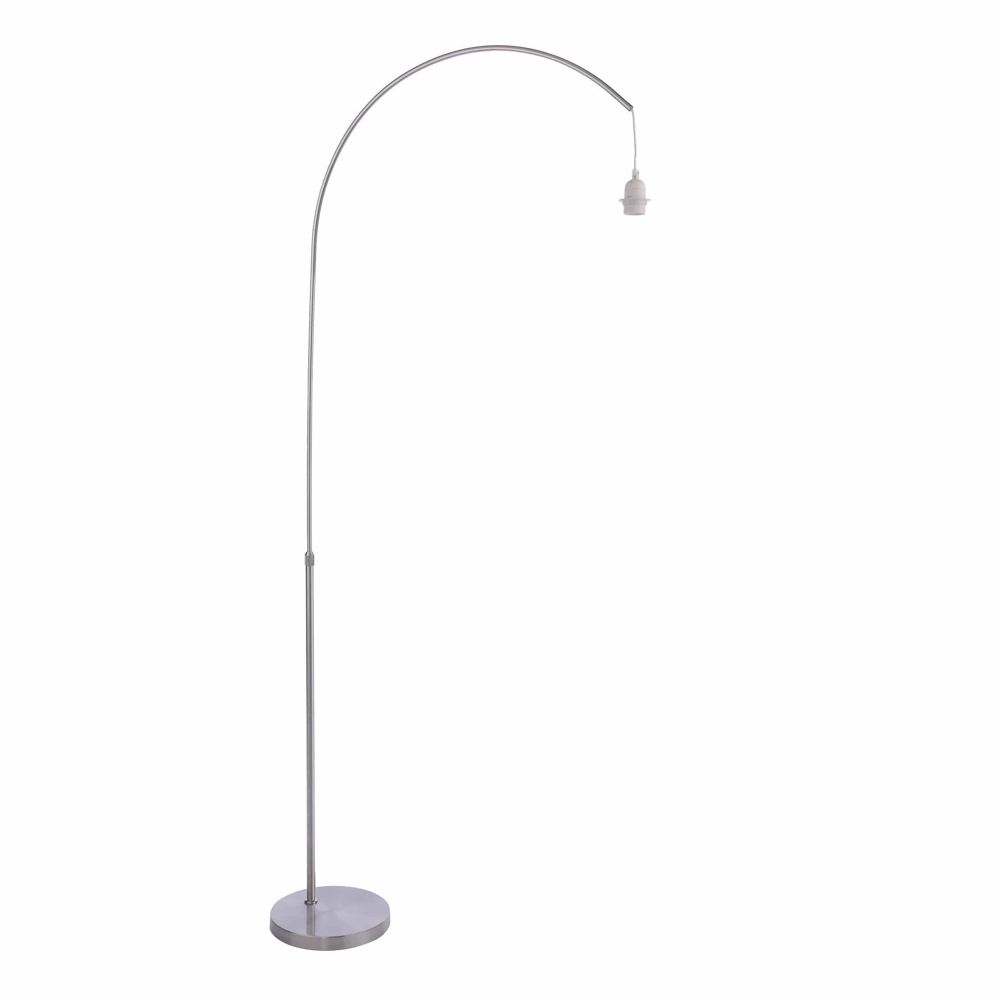 dar lighting Bow Floor Lamp Satin Nickel Base Only BOW4946