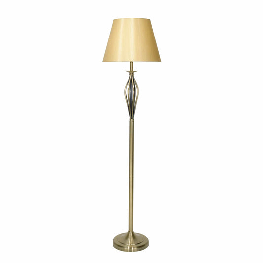 dar lighting Bybliss Floor Lamp Antique Brass With Shade (Multipack) BYB4975