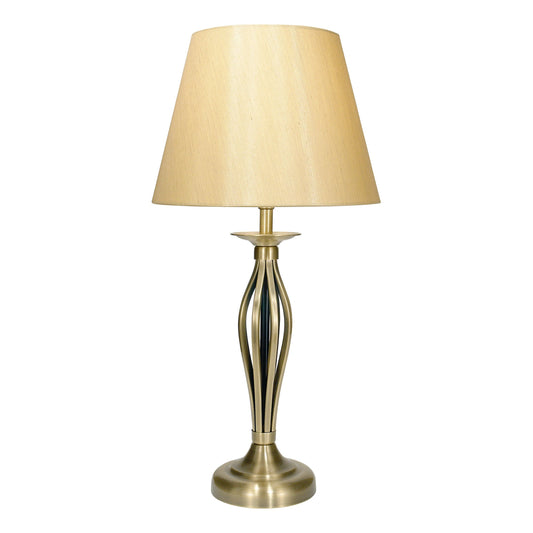 dar lighting Bybliss Table Lamp Antique Brass With Shade (Multipack) BYB4075