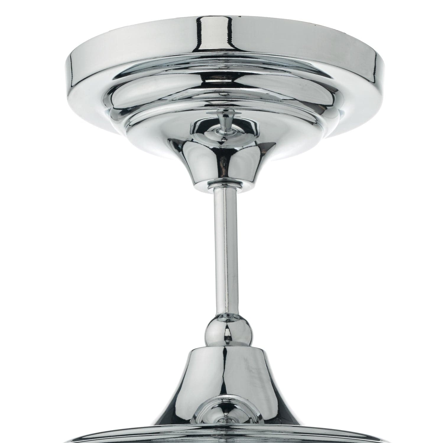 dar lighting Caden Bathroom Semi Flush Polished Chrome Opal Glass IP44 CAD0150