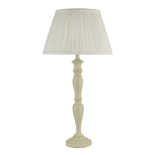 dar lighting Caycee Table Lamp Cream Base Only CAY4203