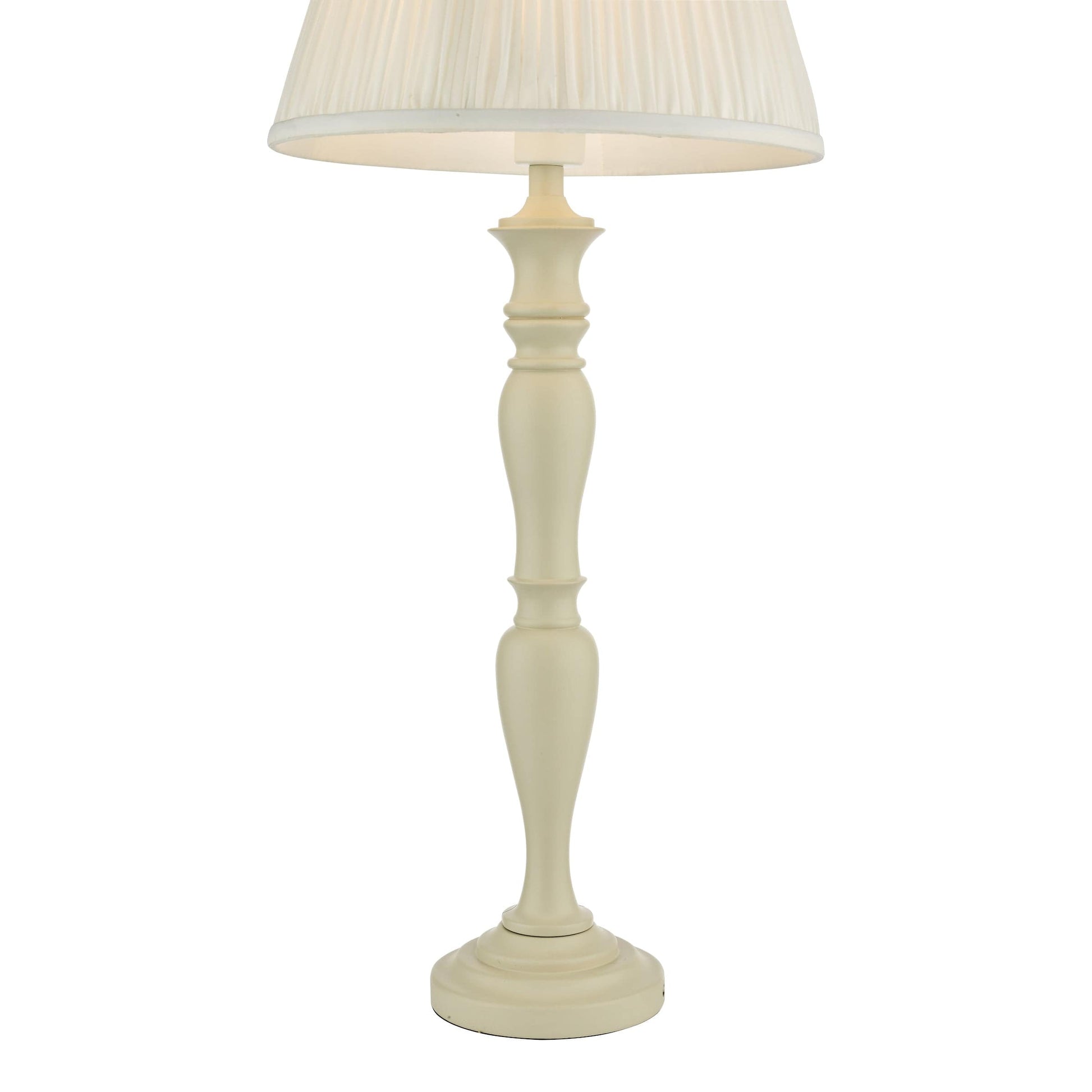 dar lighting Caycee Table Lamp Cream Base Only CAY4203