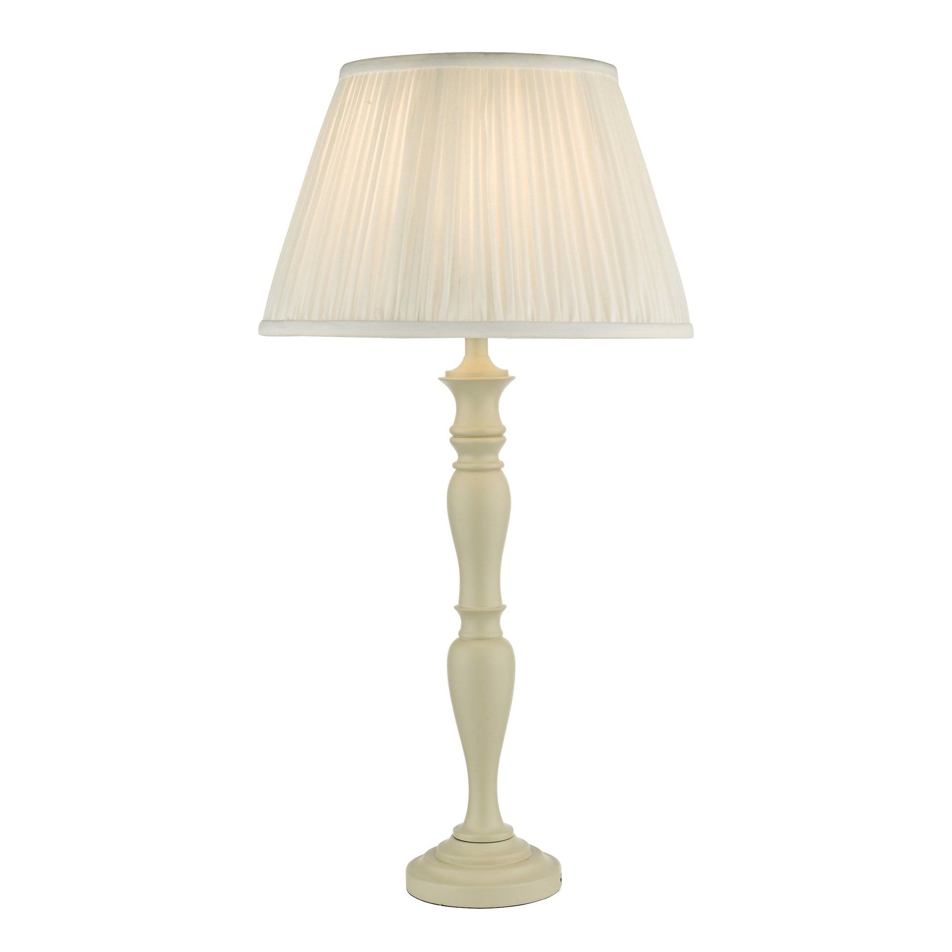 dar lighting Caycee Table Lamp Cream Base Only CAY4203