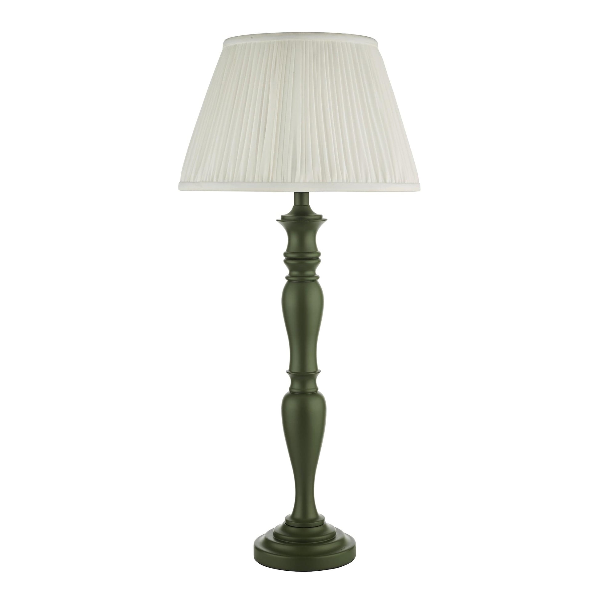 dar lighting Caycee Table Lamp Green Base Only CAY4224