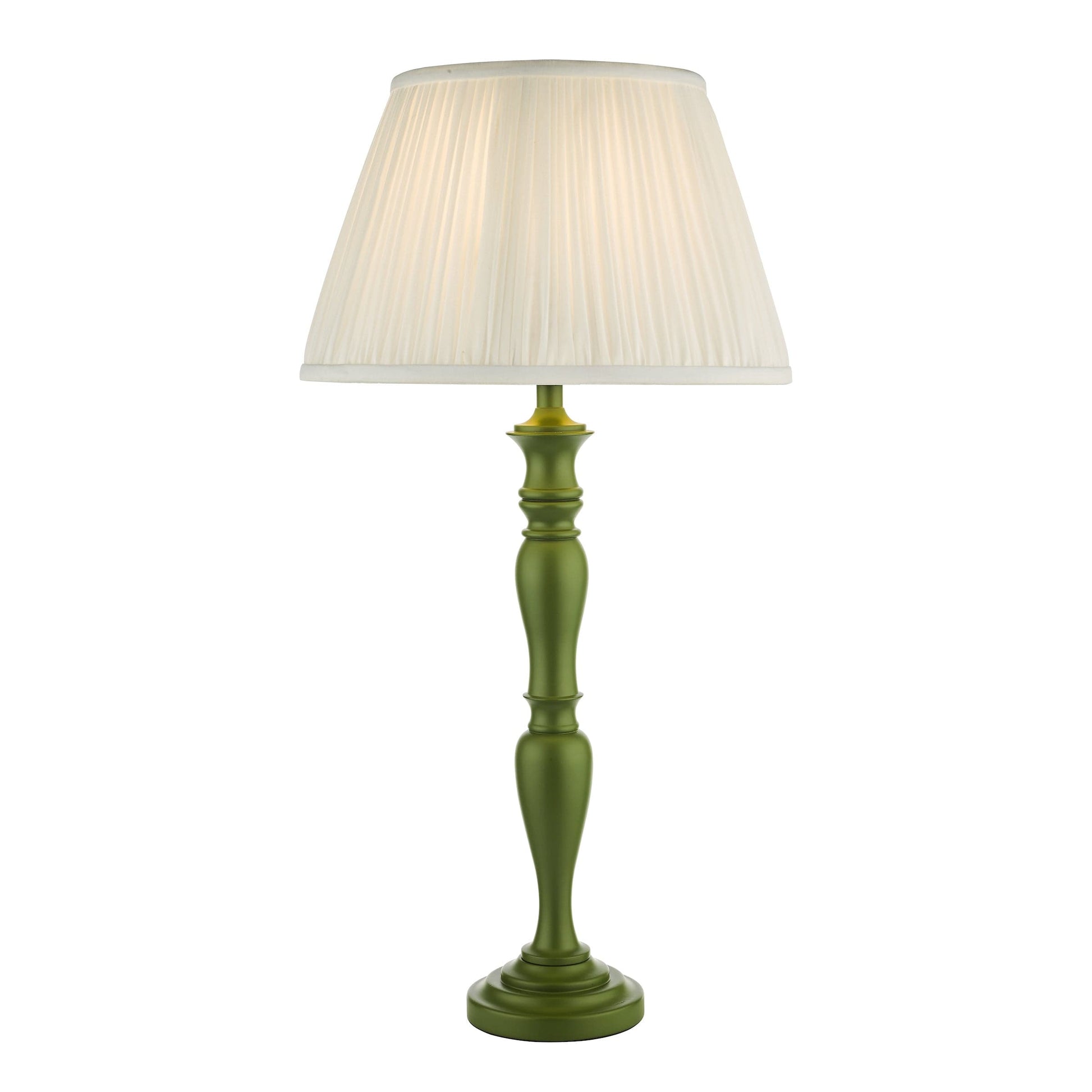 dar lighting Caycee Table Lamp Green Base Only CAY4224