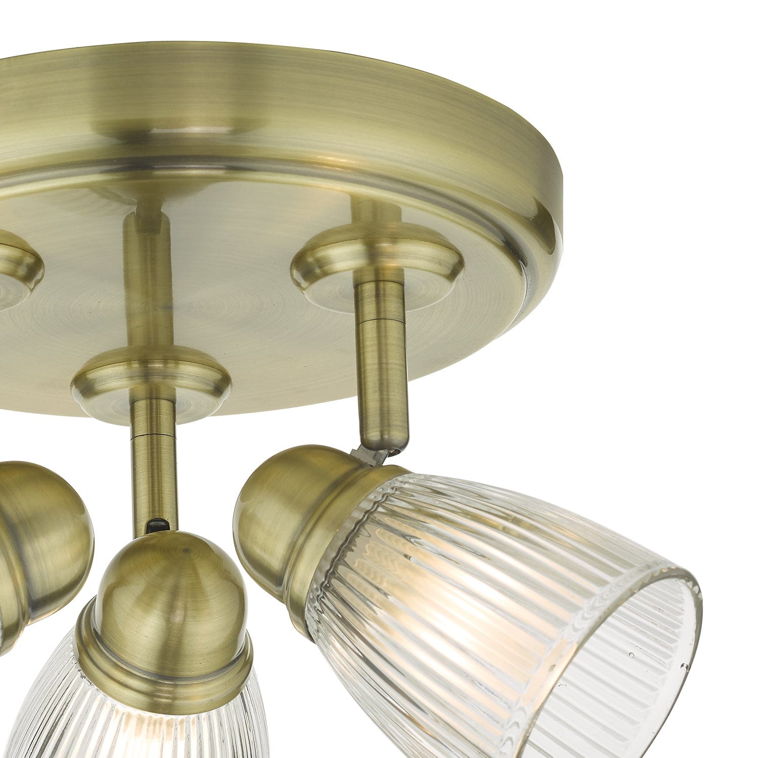 dar lighting Cedric Bathroom 3 Light Spotlight Antique Brass Glass IP44 CED7675