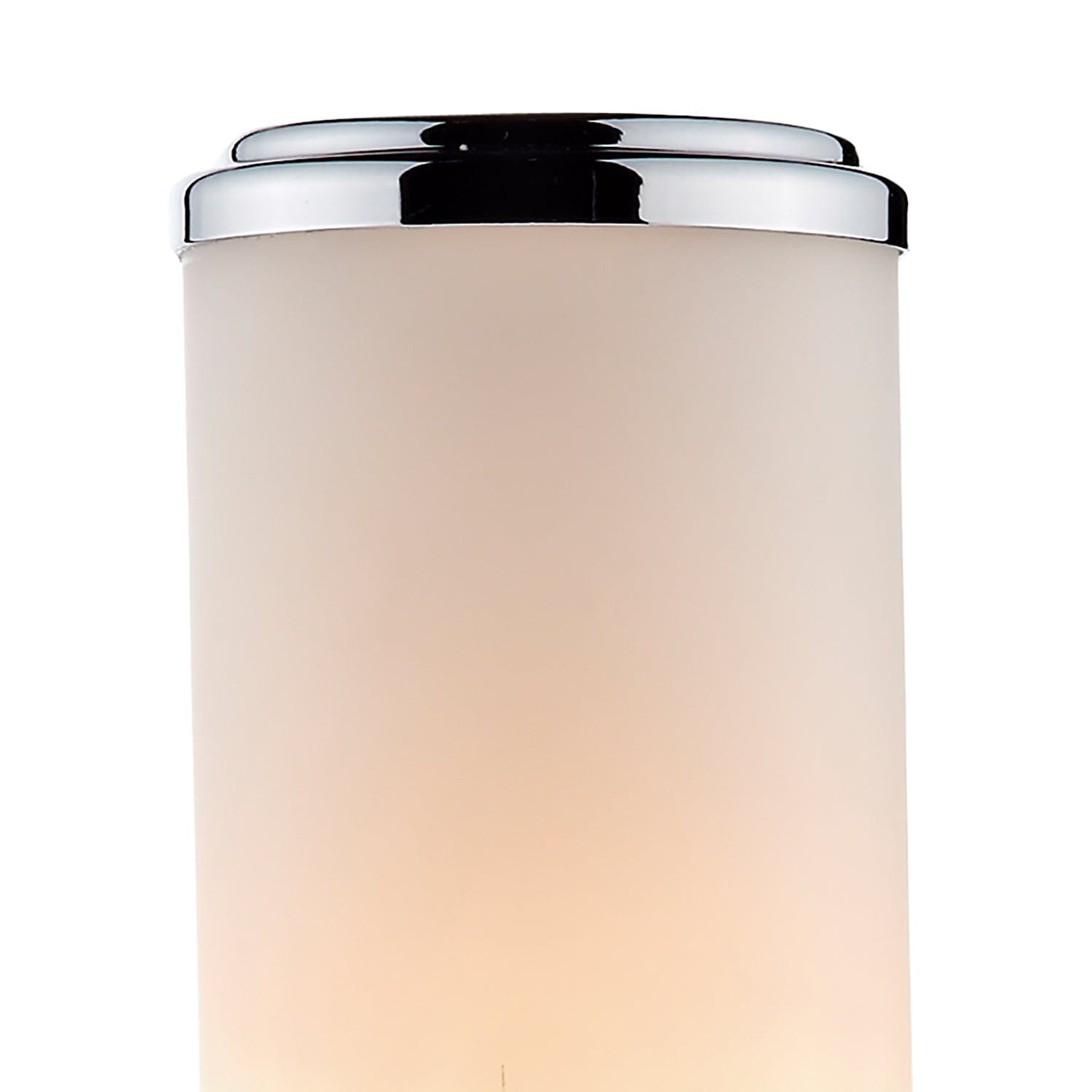 dar lighting Century Bathroom Wall Light Polished Chrome Opal Glass IP44 CEN0750