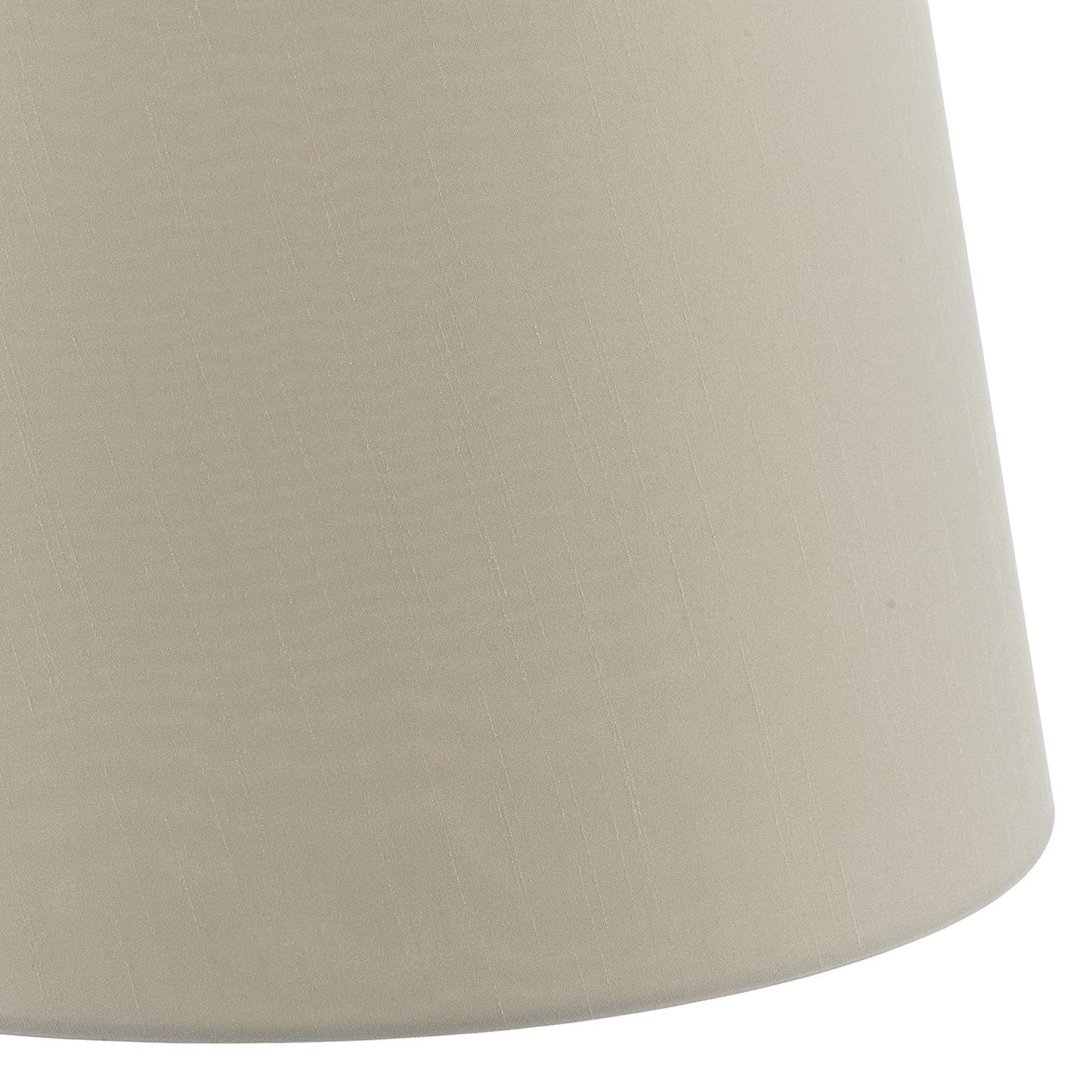 dar lighting Cezanne Ecru Faux Silk Tapered Drum Shade 35cm CEZ1429