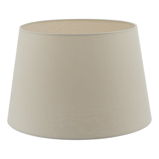 dar lighting Cezanne Ecru Faux Silk Tapered Drum Shade 35cm CEZ1429