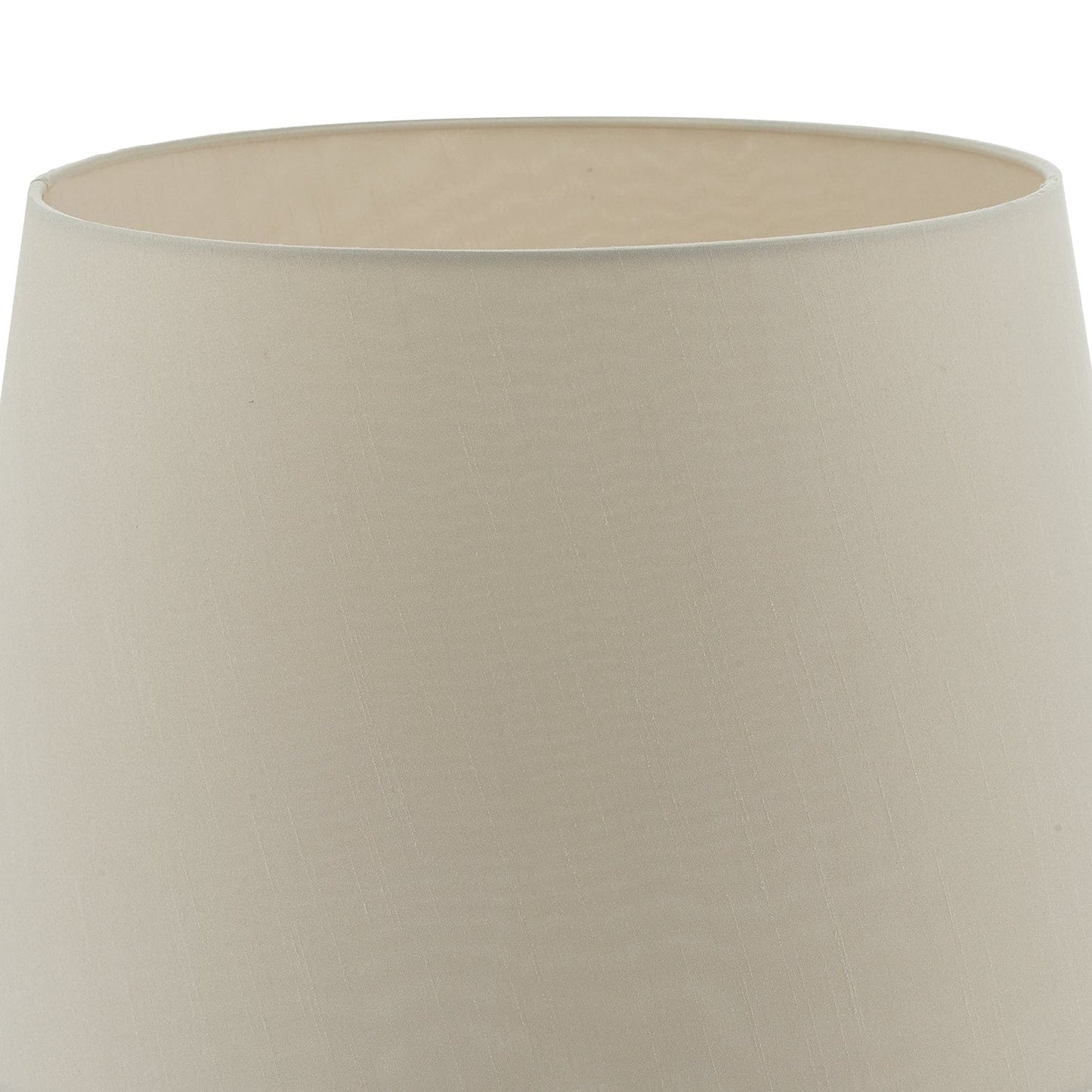 dar lighting Cezanne Ecru Faux Silk Tapered Drum Shade 35cm CEZ1429