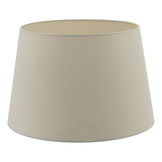 dar lighting Cezanne Ecru Faux Silk Tapered Drum Shade 40cm CEZ1629