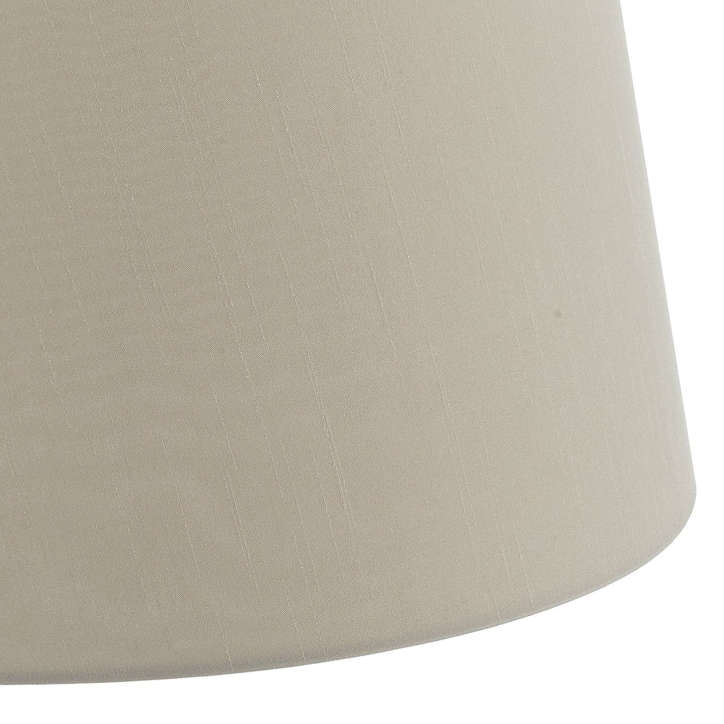 dar lighting Cezanne Ecru Faux Silk Tapered Drum Shade 45cm CEZ1829