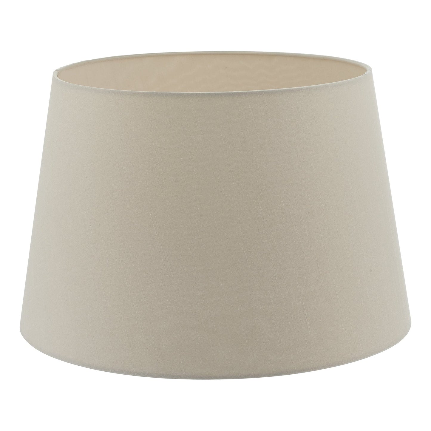 dar lighting Cezanne Ecru Faux Silk Tapered Drum Shade 45cm CEZ1829