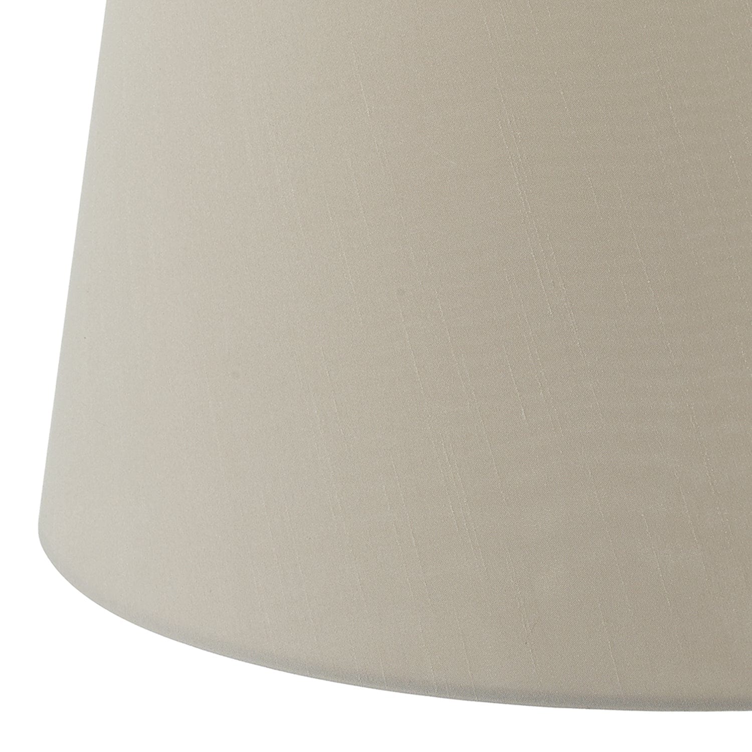 dar lighting Cezanne Ecru Faux Silk Tapered Drum Shade 45cm CEZ1829