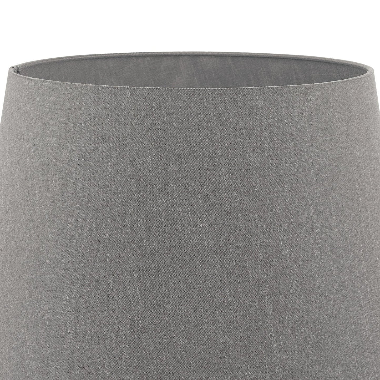 dar lighting Cezanne Grey Faux Silk Tapered Drum Shade 45cm CEZ1839