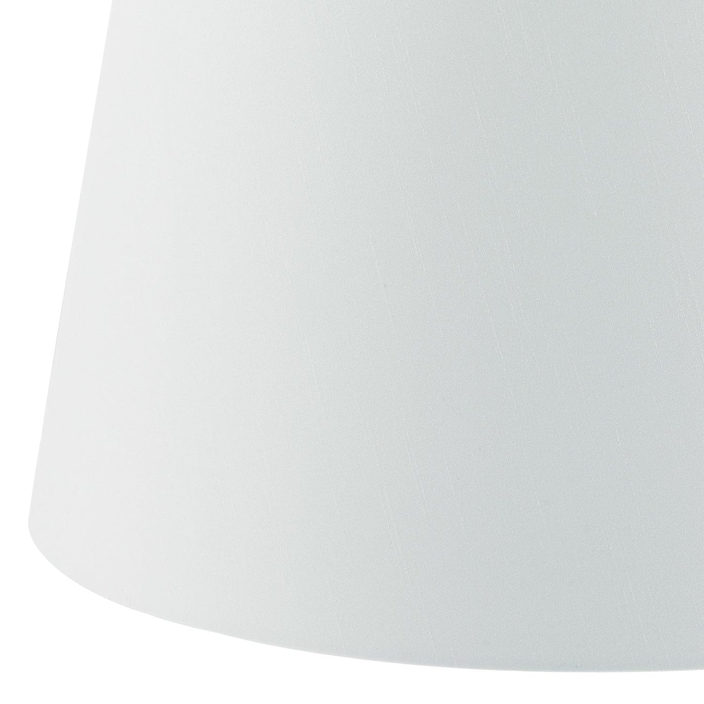 dar lighting Cezanne White Faux Silk Tapered Drum Shade 35cm CEZ142