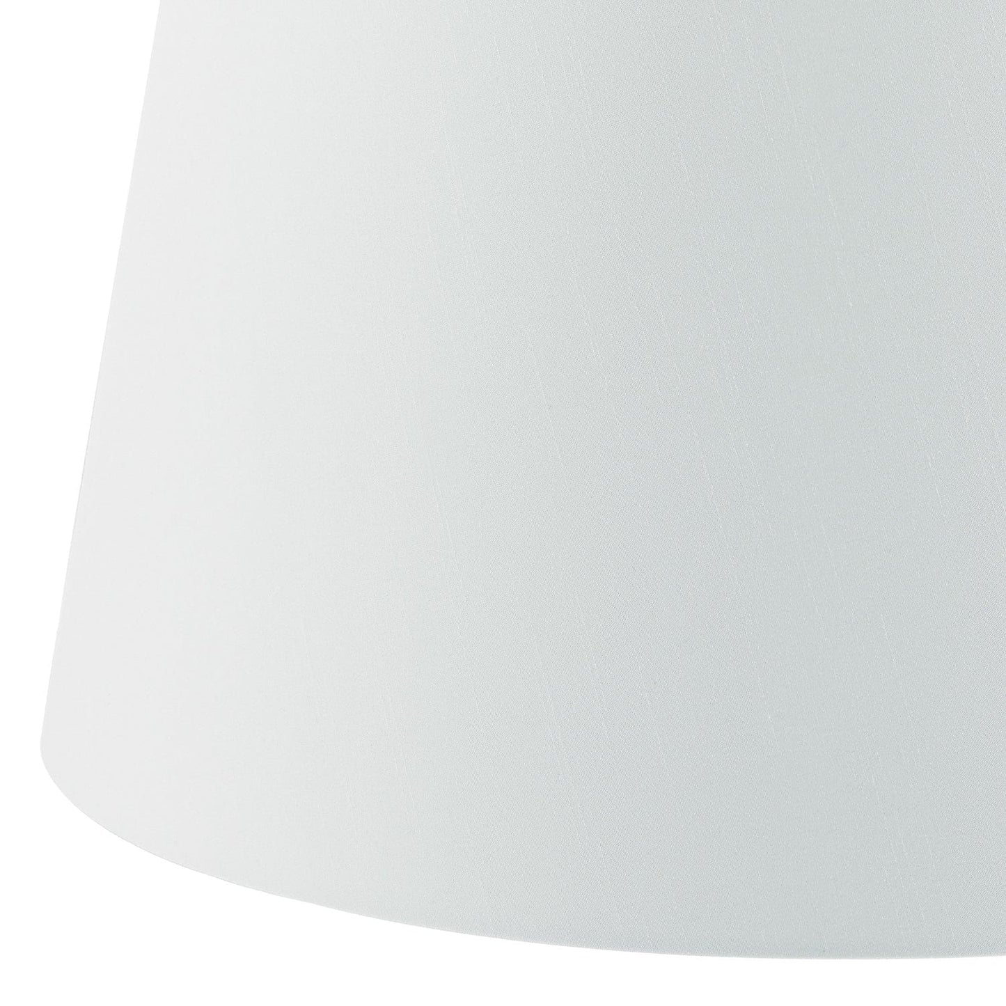 dar lighting Cezanne White Faux Silk Tapered Drum Shade 45cm CEZ182