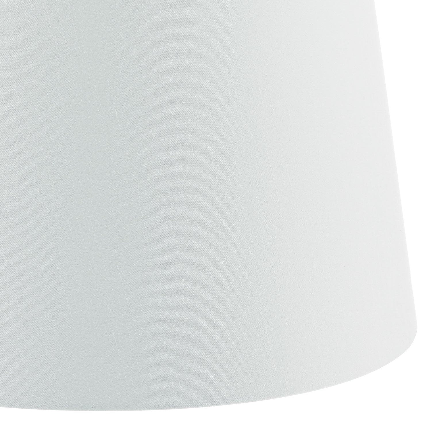 dar lighting Cezanne White Faux Silk Tapered Drum Shade 45cm CEZ182