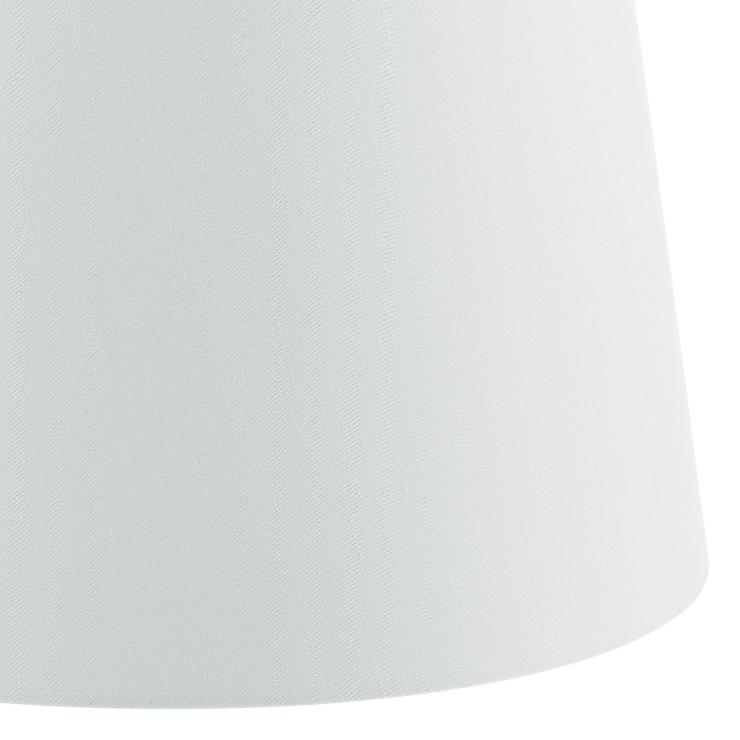dar lighting Cezanne White Faux Silk Tapered Drum Shade White 40cm CEZ162